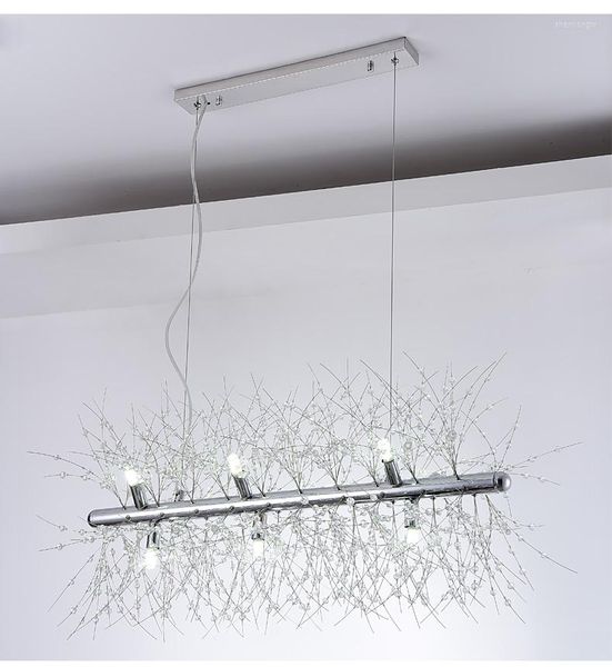 Lustres Biewalk Pissenlit Design Lustre Cristal Éclairage Spark Ball Intérieur LED Maison Salon Chambre Décor