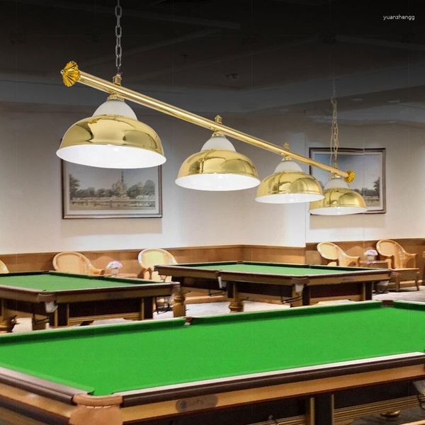 Lustres Billard Lampe Piscine Pendentif Hall Chambre Club Abat-jour Noir Huit Snooker Spécial LED Shadowless