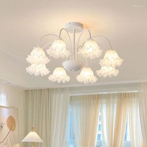 Kroonluchters Kroonluchter Led-lampen voor plafond Bloem Kamer Decor Woondecoratie Slaapkamer Keuken Eettafel Loft Lichtpunt 3 Kleuren