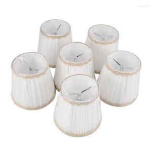 Lustres Tons de candelabro APENAS para lâmpadas de vela Conjunto de 6 lâmpadas brancas