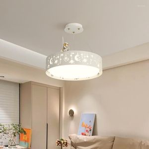 Lustres Chambre d'enfants Led Lumière Luxe Astronaute Garçons Filles Salle De Classe Lumières Accueil Atmosphère Chambre Éclairage Intérieur Lampes