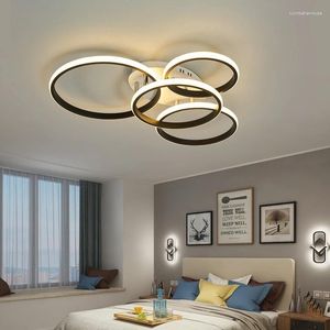 Kroonluchters Circulaire Ring Led Plafond Kroonluchter Voor Kleine Woonkamer Slaapkamer Studie Winkel Moderne Armaturen Woondecoratie