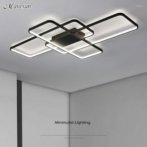 Lustres Contemporain Led Plafond Minimaliste Pour Salon Chambre Luminaire Intérieur Éclairage Intérieur Luminosité À Distance Dimmable