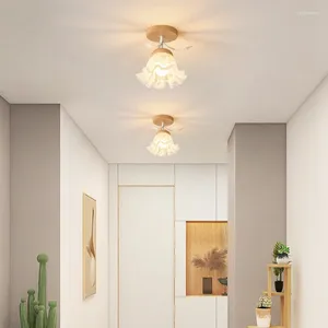 Lustres couloir couloir lumière pour salle d'étude chambre éclairage intérieur fleur lampe lustre suspendu lumières décor à la maison vestiaire