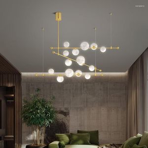 Kroonluchters creatieve kroonluchter verlichting voor woonkamer moderne hangende lamp keuken restaurant slaapkamer decora zwart/gouden huisarmaturen