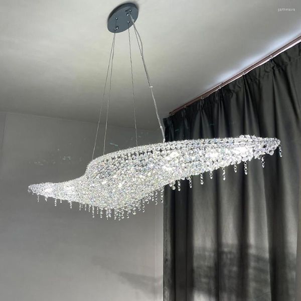 Lustres de conception créative moderne cristal lustre de salle à manger luminaires AC110V 220V Long Living Decoration Hanglamp