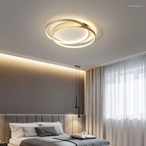 kroonluchters creatief gestapeld rond goud voor woonkamer slaapkamer verlichting lamp modern minimalistisch glansverlichting keukenarmaturen