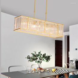 Lustres Cristal Dimmable LED Designer Lustre Brillant Luminaire Suspendu Couloir Salon