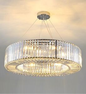 Kroonluchters kristal voor luxe woonkamer cirkelvormige decoratief armatuur 110V220V