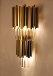 Lustres Crystal Island Cabinet Éclairage Salle à manger Lustre doré Chaîne de lampe moderne