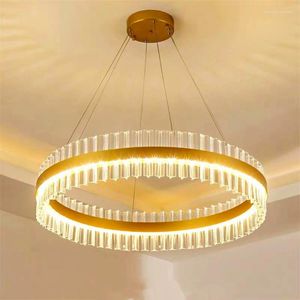 Lustres Lustre de plafond LED en cristal 2022 tendance suspension pour la maison Hall salon chambre décor luxe suspendus luminaires