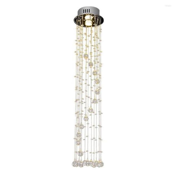 Lustres D20 H100cm lustre d'escalier moderne pour luminaire de salon minimaliste longue suspension ampoule LED GU10 incluse