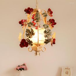 Lustres D35cm Floral Pendentif Lampe Salon Bougie Lampes De Luxe Moderne Enfants Suspendus Lumières AC D