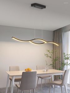 Lustres Designer LED Gradation Salle À Manger Lustre Moderne Simple Créatif Minimaliste Intérieur Ménage Bar Table Lumière