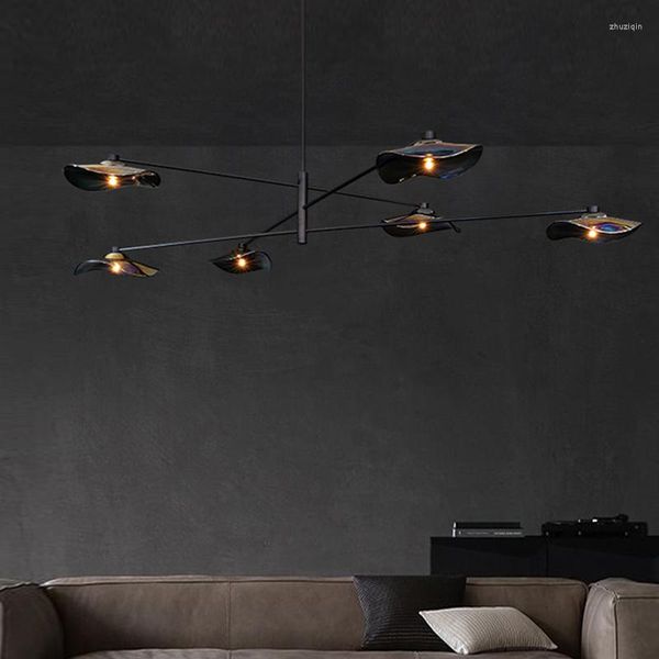 Lustres Designer moderne de forme spéciale en verre à la main pendentif lampe à LED salon salle à manger chambre personnalité modèle lustre