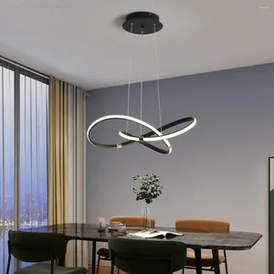 Lustres Dia540mm Nordic LED Lustre Lampe AC110-240V Moderne Suspendu Lumières Pour Salle À Manger Chambre Cuisine Boutique Décor À La Maison