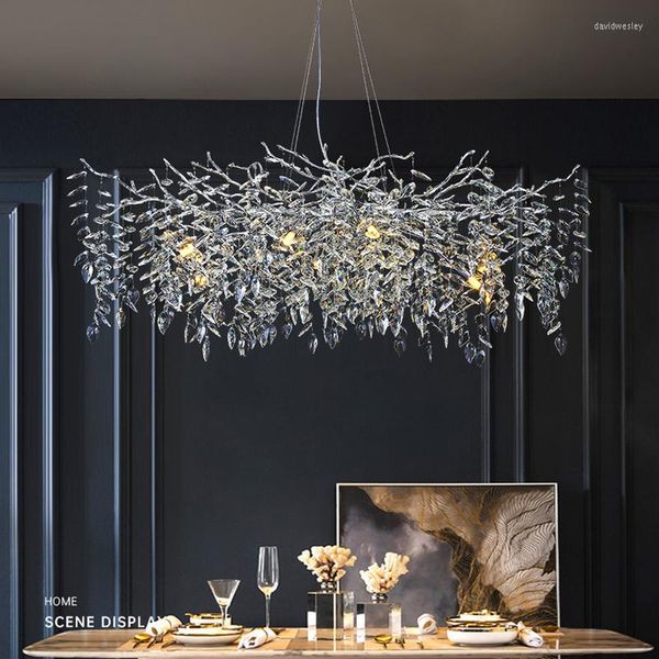 Lustres salle à manger lustre décor à la maison lustre luxueux éclairage en cristal Style italien intérieur chambre salon