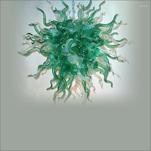 Kroonluchters El Grote Franse Vintage Kroonluchter Top Design Gekleurde Handgeblazen Murano Glazen Lampen