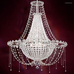 Kroonluchters Europese luxe Egyptische kristallen lichten Regeland Italiaans ontwerp Kroonluchter Villa eetkamer huis binnenverlichting