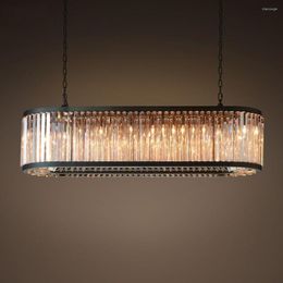 Kroonluchters Europese stijl Modern K9 Crystal voor Villa Home El Restaurant Decor Creative Luxury Indoor Lighting Pendant Lamp