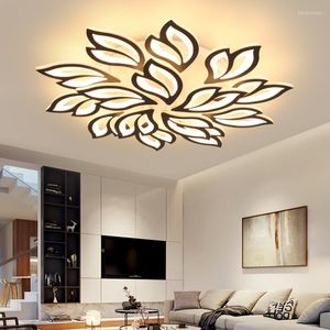 Kroonluiers fanpinfando modern led plafond voor woonkamer slaapkamer zwart/witte keuken hangende verlichtingsarmaturen