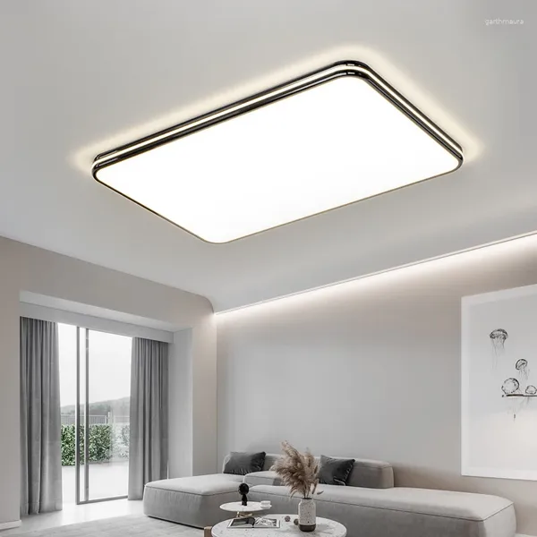 Lustres spectre complet protection oculaire salon moderne lampe simple et atmosphérique grand plafond LED