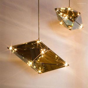 Kroonluchters G4 LED -lamp diamantglas kroonluchter hanger lamp plafond licht decor verlichtingsbeveiliging suspensielampen pa0061