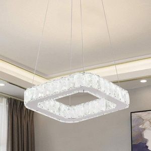 Kroonluchters Ganeed K9 Crystal Modern 16W LED LICHT Verstelbare Hoogte Hanging voor keukeneiland Living Dining Room