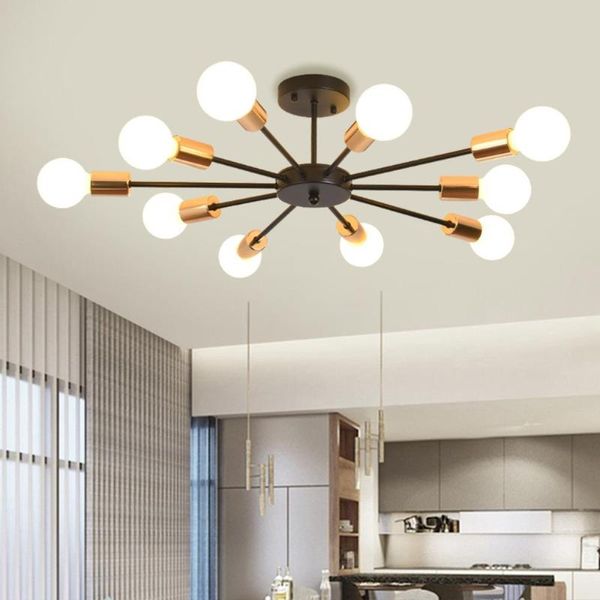 Candelabros Ganeed Lámpara LED moderna Lámpara de techo de montaje empotrado Lámpara interior Accesorio para cocina Hogar Loft Salón Comedor OfficeChan