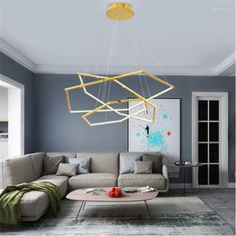 Kroonluchters Geometrische Minimalistische Woonkamer Luxe Decor Voor Thuis Eetkamer Keuken Eiland Slaapkamer Decoratie Hanglampen Lamp