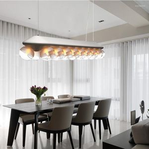 Lustres Bulles De verre Lustre Suspension LED éclairage El Luminaire Loft Luminaire industriel maison Lustre De Suspension CH12