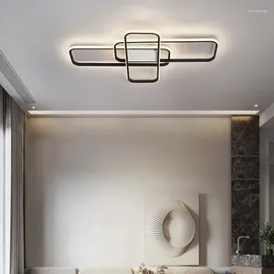 Kroonluchters Goud/zwart Minimalistische LED-kroonluchter Geschikt voor woonkamer en slaapkamer