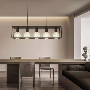Lustres lampes suspendues pour plafond lustre en métal salle à manger barre suspension lampe câble ajuster luminaire à la maison