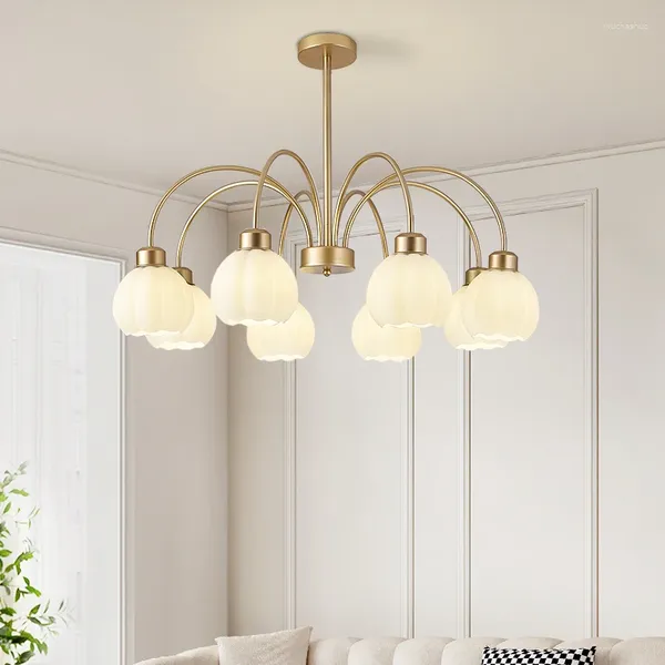 Chandeliers Headlights French Fresh Pastoral Style Home Restaurant Light American Light Luxury