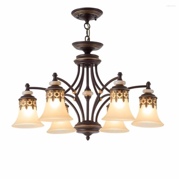 Lustres lustre industriel pour chambre à coucher conçu maison de Style français lampe à manger lumières traditionnelles