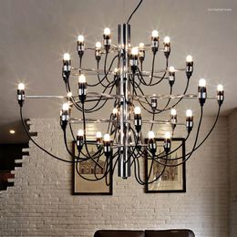 Lustres italiens Midsummer Fruit Restaurant LED Chandelier Light El Villa pour le salon escalier