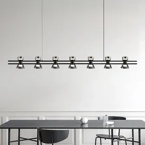 Kroonluchters Minimalistische restauranthanglamp in Italiaanse stijl Volledig koper Creatieve high-end tafel Scandinavische designer LED