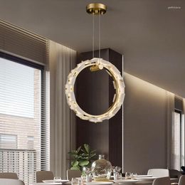 Lustres Jmmxiuz moderne LED marbre tout cuivre chambre chevet salle à manger cuisine lumières intérieur décor à la maison accessoires