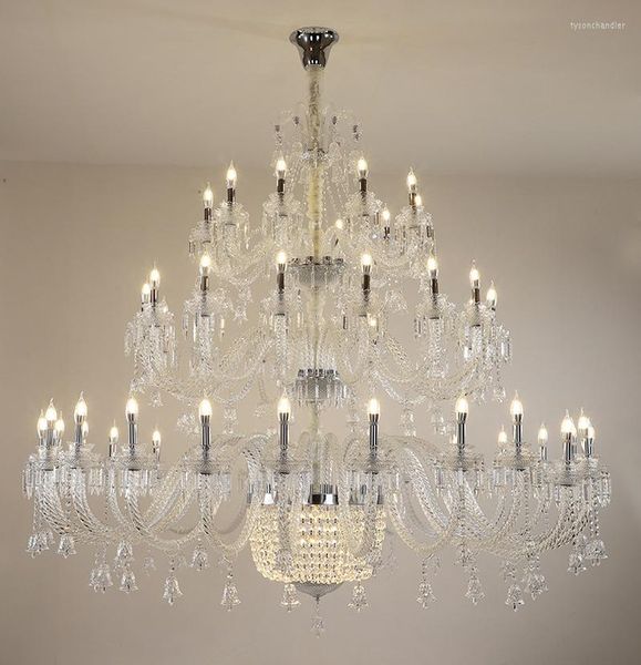 Lustres Lampe Lustre Nordique Éclairage Lustre Moderne Cristal Plafond Duplex Grand Escalier Lumière El Hall