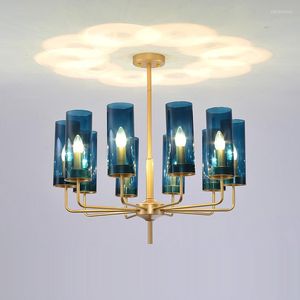 Lustres Led Lustre Cuisine Intérieur Maison Suspendue Lampe Île Pour Restaurant Suspension Éclairage Élégant Design Nordique Lustre En Verre