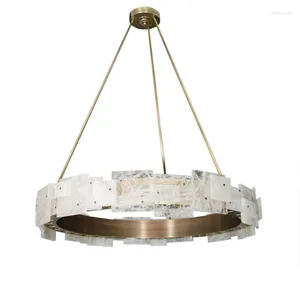 Lustres LED Moderne Rond De Luxe Lustre Carré Cristal Lampe Salon El Clubhouse Banquet Hall Éclairage Pendentif Lumières