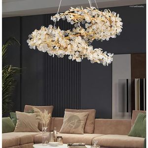 Kroonluiers Lichten Led Lamp Cirkel Tak Kristal Woonkamer Restaurant Verlichting Luxe El Decoratief