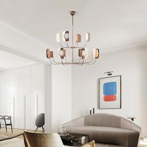 Kroonluchters luxe industriële stijl slaapkamer lamp Noordse ontwerper restaurant modern eenvoudige ijzeren kunst eetkamer meubels