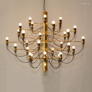 Lustres Pendentif Led de luxe lumières Gino Sarfatti 2097 lustre de plafond pour salon El chambre décor cuisine Lustres suspension lampe