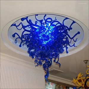 Kroonluchters Mini Style Handgeblazen Glas Art Design Frosted Murano Plafondlampen Designer