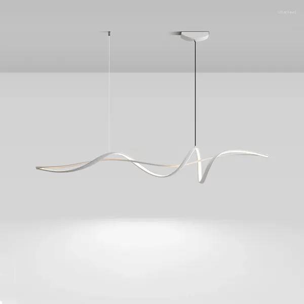 Lustres minimalistes LED Chandelier Living Room Dining Home Decoration Éclairage