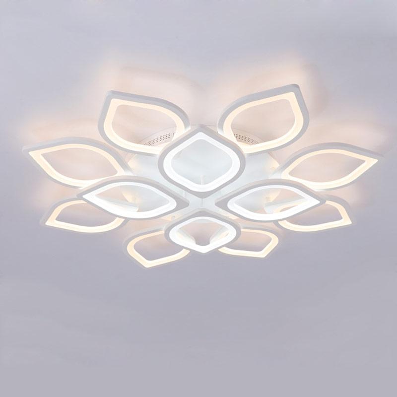 Kronleuchter Moderne Acryl-LED-Deckenleuchter mit Fernbedienung Wohnzimmer Schlafzimmer Lampe Leuchten Dekoration Heimbeleuchtung 220V