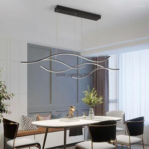 Kroonluchters moderne aluminium boom kroonluchter geschikte verlichting voor keuken slaapkamer woonkamer decoratie lamp goud en zwarte led thuislampen