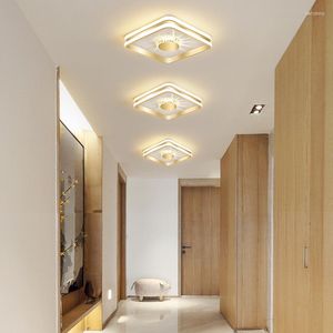 Lustres chambre à coucher moderne chevet lumière LED cercles d'éclairage pour salons le luxe de la maison de couloir