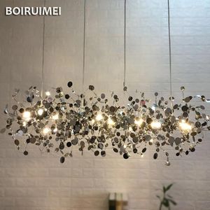 Kroonluchters moderne kroonluchter balktafel G9 hanglamp industriële ophanging persoonlijkheid pailletten hangend licht woonkamer woning decor glans